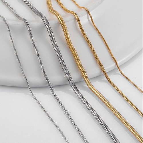 Edelstahl schlangenkette 2mm - edelstahl,