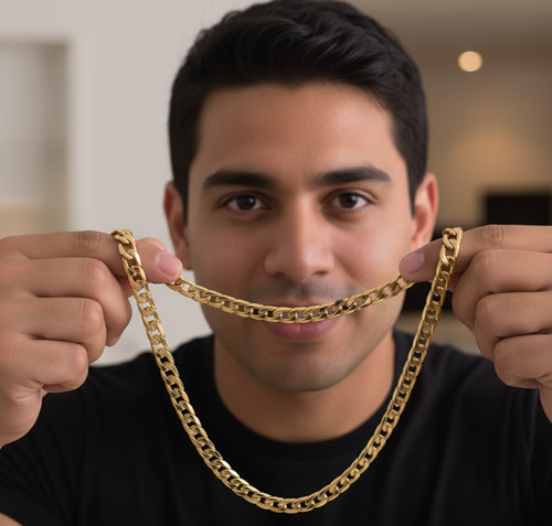 18k goldkette 8mm - 18k,