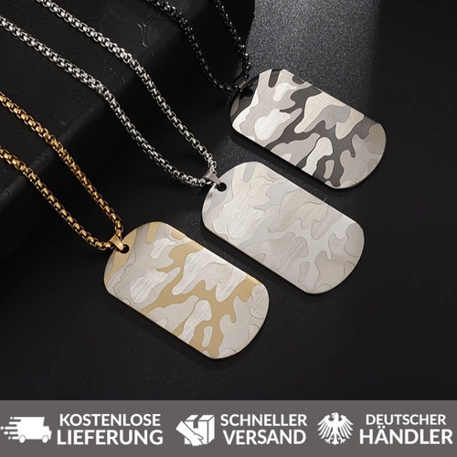 Herren halskette tarnmuster - herren,