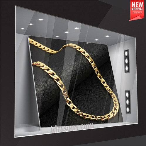 18k goldkette 6mm - goldkette, 60cm